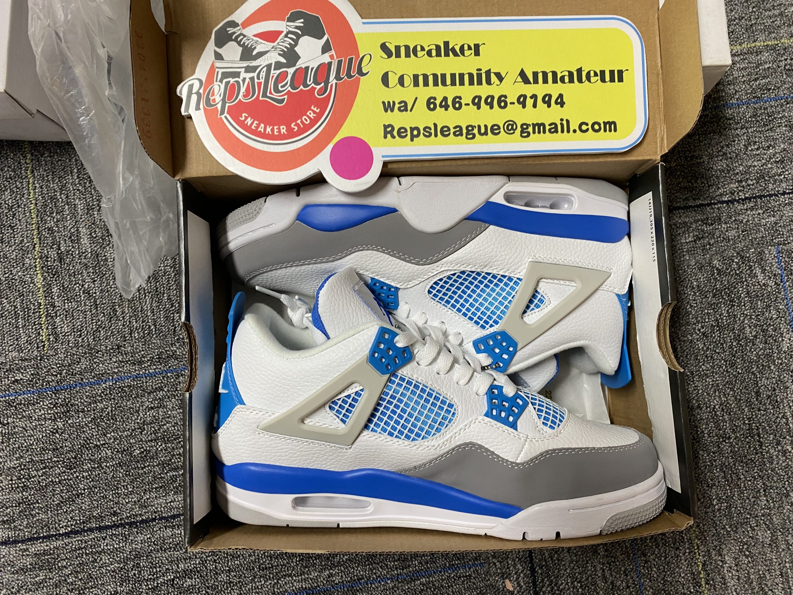 Air Jordan 4 Retro Military Blue 2012 Reps-01